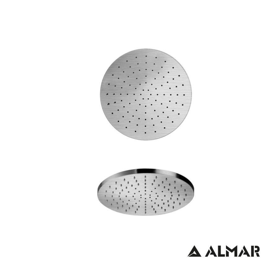Κεφαλή Ντουζ Emotion Φ30 ABS, Almar Inox Finish E044044-110