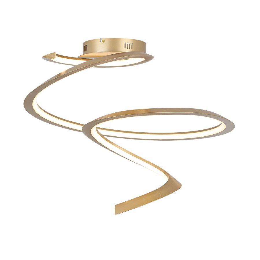 Φωτιστικό Οροφής  Χρυσαφί 60xH48cm Led 40w 3000K 2000lm Triac Dimmable Sun Light FLORA-C 