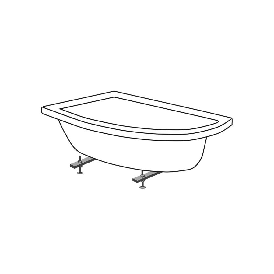 Σετ στήριξης ασύμμετρων γωνιακών μπάνιων Sirene FTS-CO