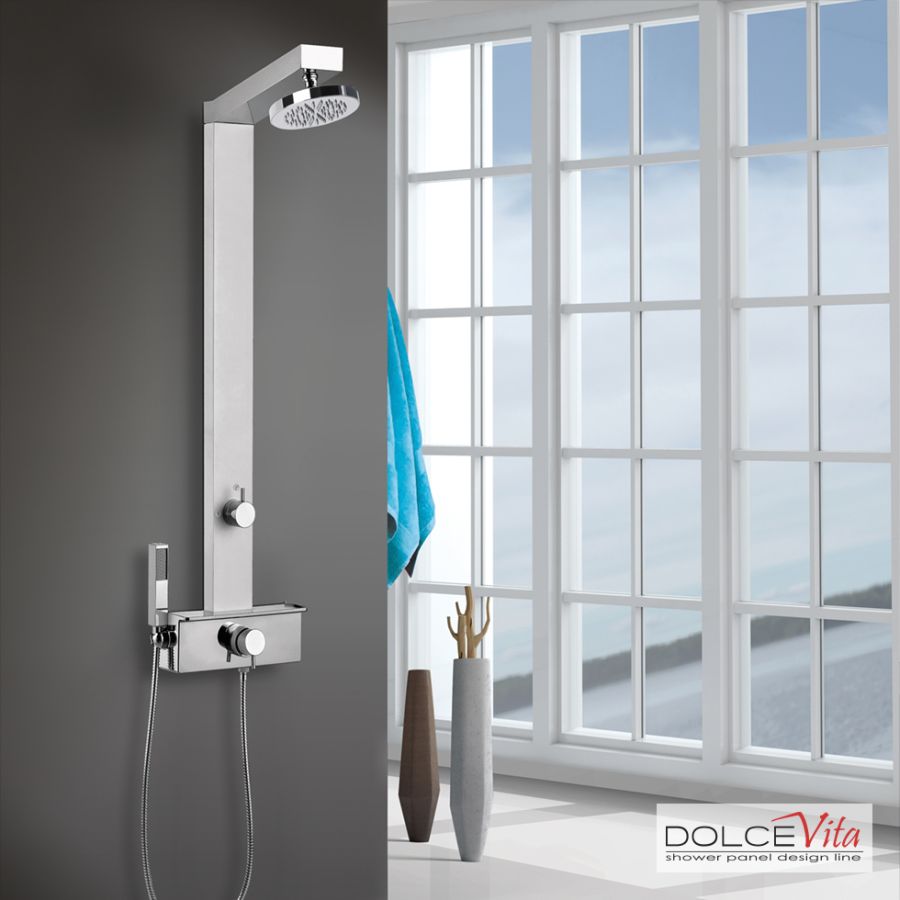 Στήλη Ντουζ GEMMA PLUS με μίκτη Chrome GEMPL-100