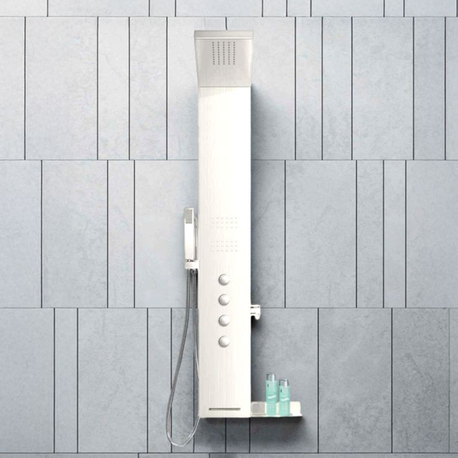 ΣΤΗΛΗ ΝΤΟΥΖ ΥΨΟΣ 140 εκ. ALUMINUM WHITE GS010-300