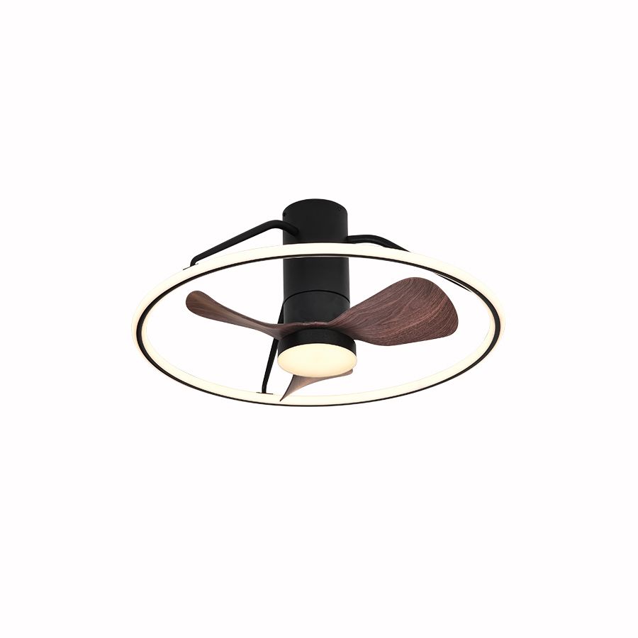 Ανεμιστήρας Οροφής DC D66x31cm Led 46w 3000K 2300lm Μαύρο Αλουμίνιο,Φως & Τηλεχειριστήριο HAUT-660 Sun Light