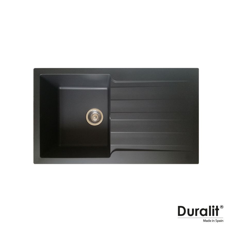 Νεροχύτης Κουζίνας Συνθετικός 86x50 Duralit Graphite  KS100-420