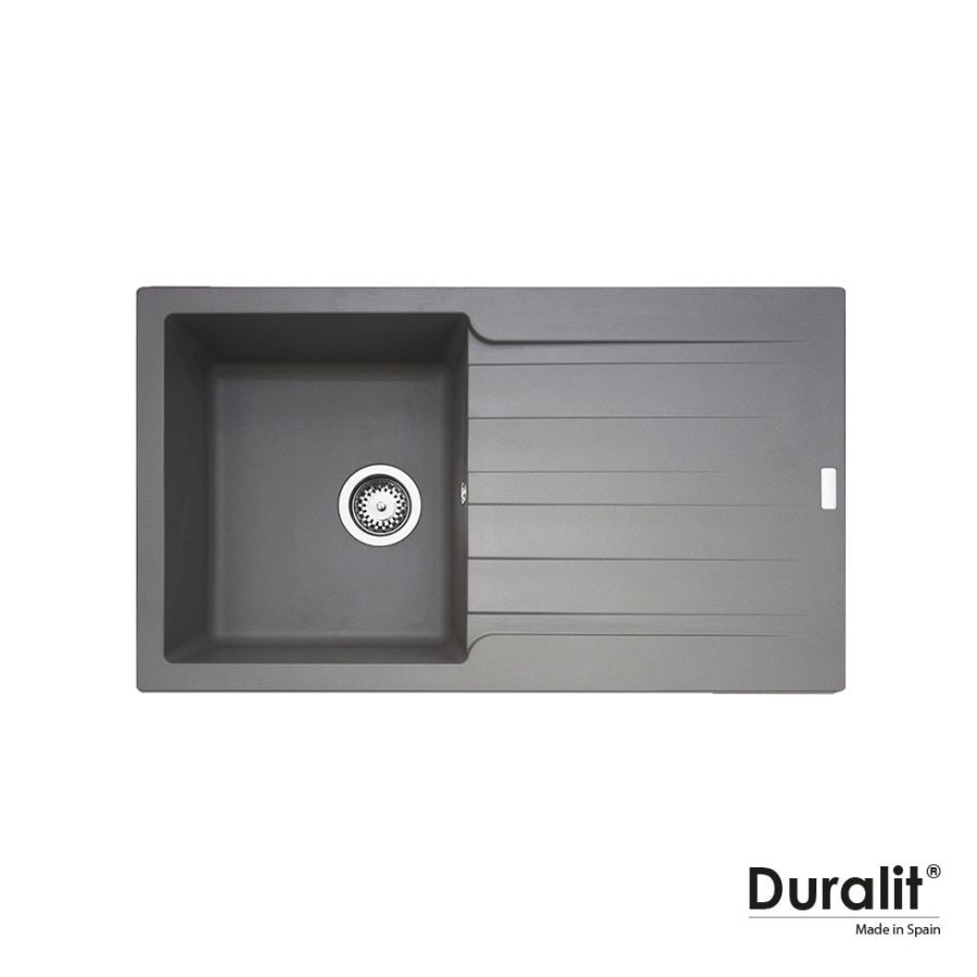 Νεροχύτης Κουζίνας Συνθετικός 86x50 Duralit Concrete  KS100-450