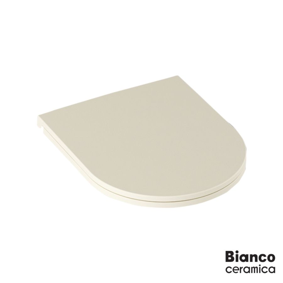 Κάλυμμα Λεκάνης LENTA Slim soft close Bianco Ceramica Ivory Matt MS38C-311