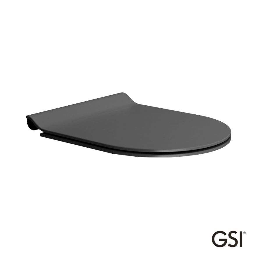 Κάλυμμα Λεκάνης Norm, Pura, Kube, Super Slim Soft Close GSI Ardesia MS86SC-401