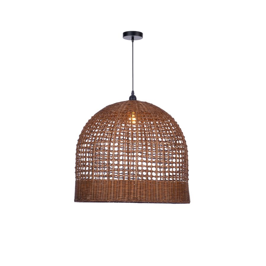 NIDO - Μονόφωτο Κρεμαστό Φωτιστικό Rattan Sun Light NIDO