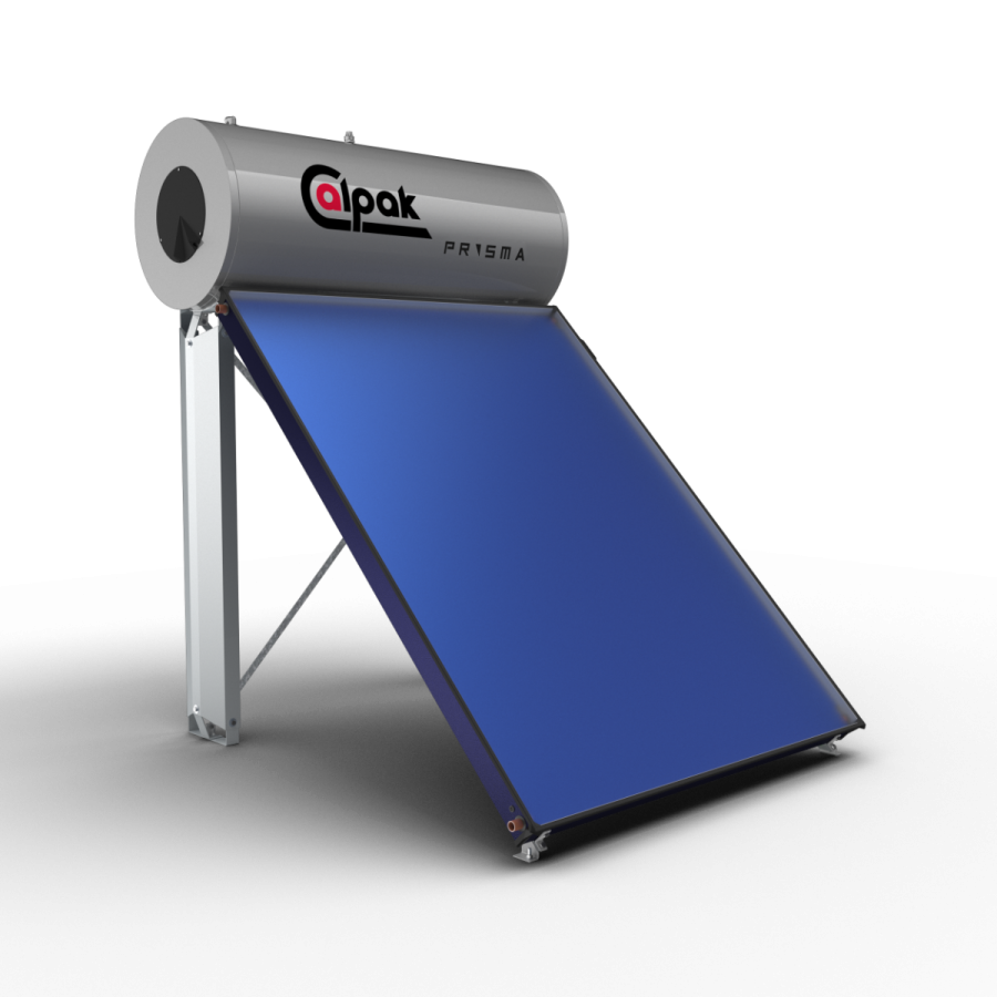 Calpak Prisma  Ηλιακός Θερμοσίφωνας 3-4 Ατόμων 160 lt /2m2  Glass Trien Α/Θ Τριπλής Ενέργειας για Αντλία Θερμότητας 