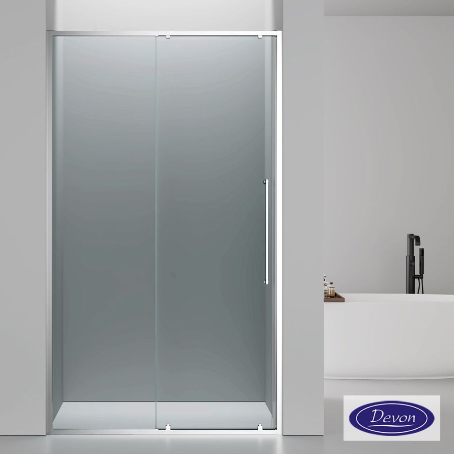 SLIDER 130 (127-130εκ) DEVON ELLI CLEAN-GLASS CHROME SLL130C-100