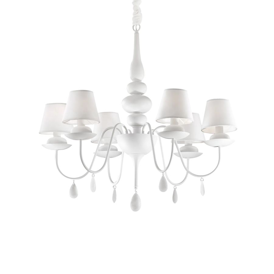 Κρεμαστό Φωτιστικό BLANCHE SP6 Λευκό Ideal Lux 035581