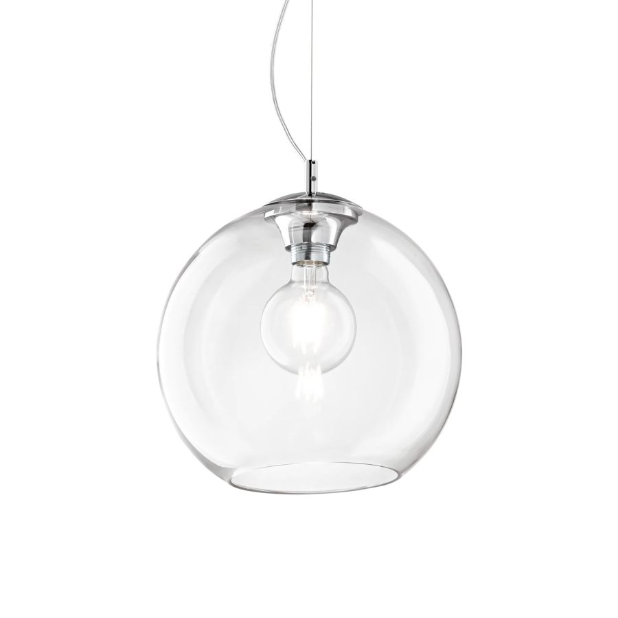 Κρεμαστό Φωτιστικό NEMO SP1 D40 Διάφανο Ideal Lux 052816