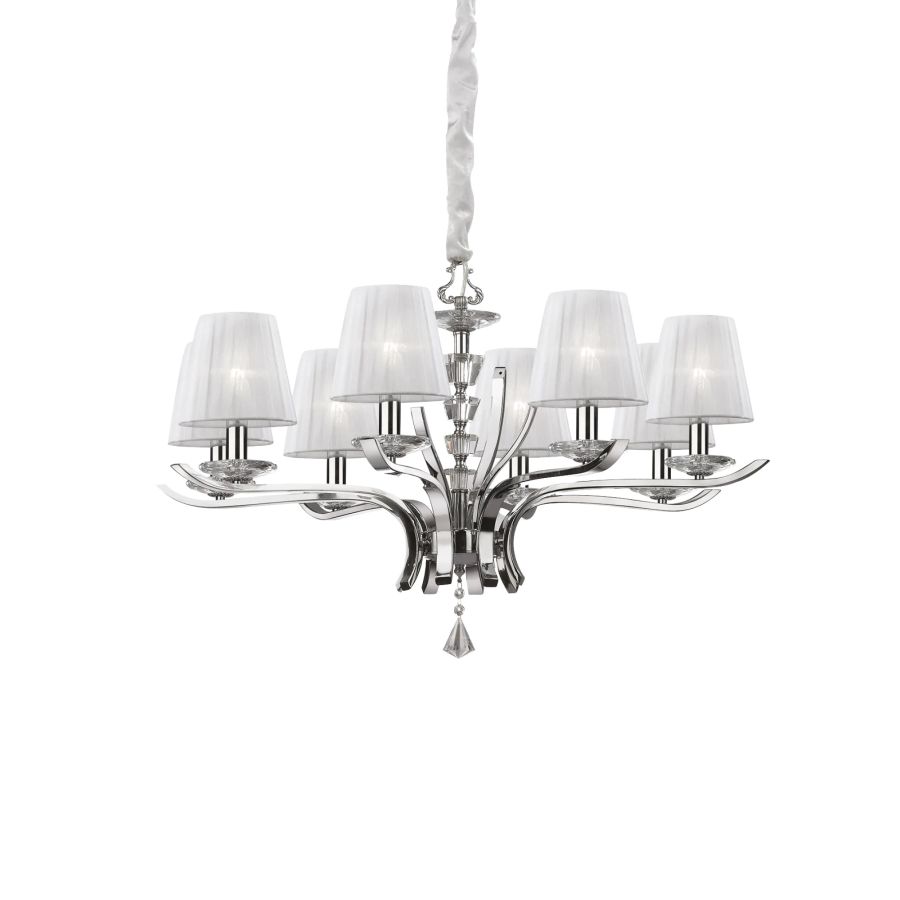 Κρεμαστό Φωτιστικό PEGASO SP8 Λευκό Ideal Lux 059242
