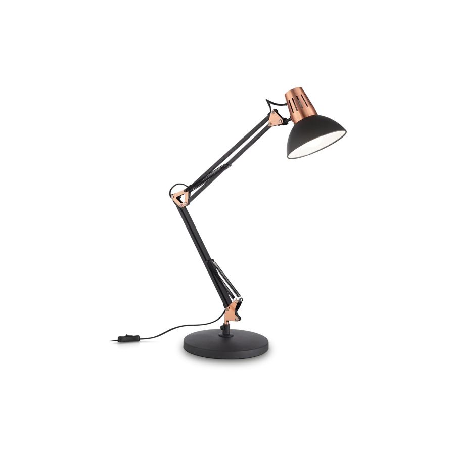 Επιτραπέζιο Φωτιστικό WALLY TL1 Μαύρο RAME Ideal Lux 061191