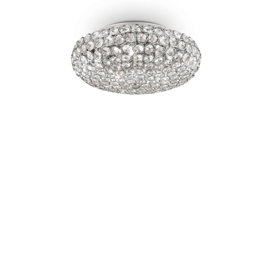 Φωτιστικό Οροφής KING PL5 Χρώμιο Ideal Lux 075419