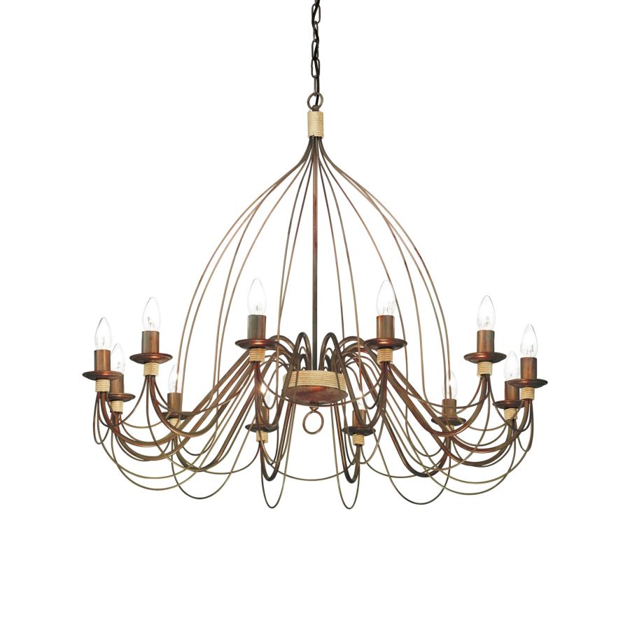 Κρεμαστό Φωτιστικό CORTE SP12 RUGGINE Ideal Lux 097671