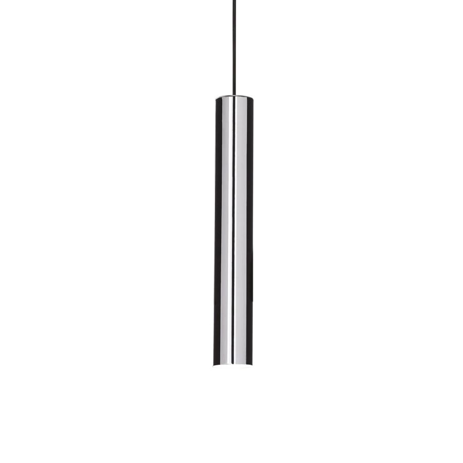 Κρεμαστό Φωτιστικό LOOK SP1 ROUND D60 H400 Χρώμιο Ideal Lux 104942