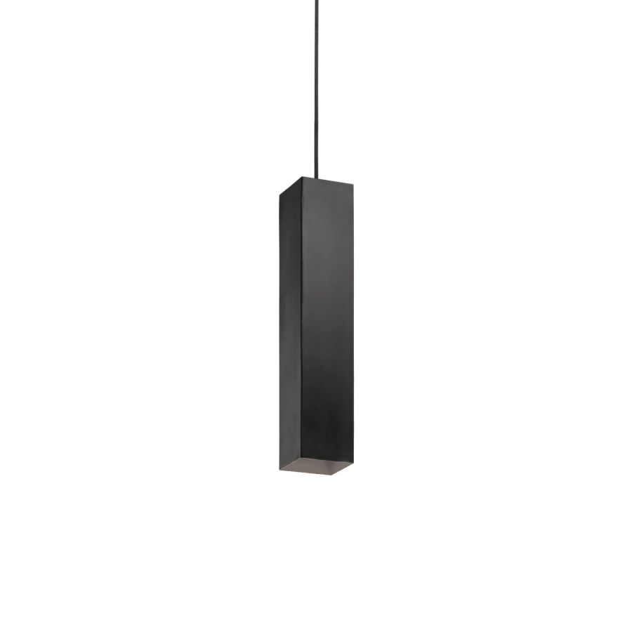 Κρεμαστό Φωτιστικό LOOK SP1 SQUARE D60 H400 Μαύρο Ideal Lux 126913