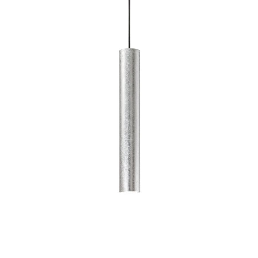 Κρεμαστό Φωτιστικό LOOK SP1 ROUND D60 H400 Ασημί Ideal Lux 141800