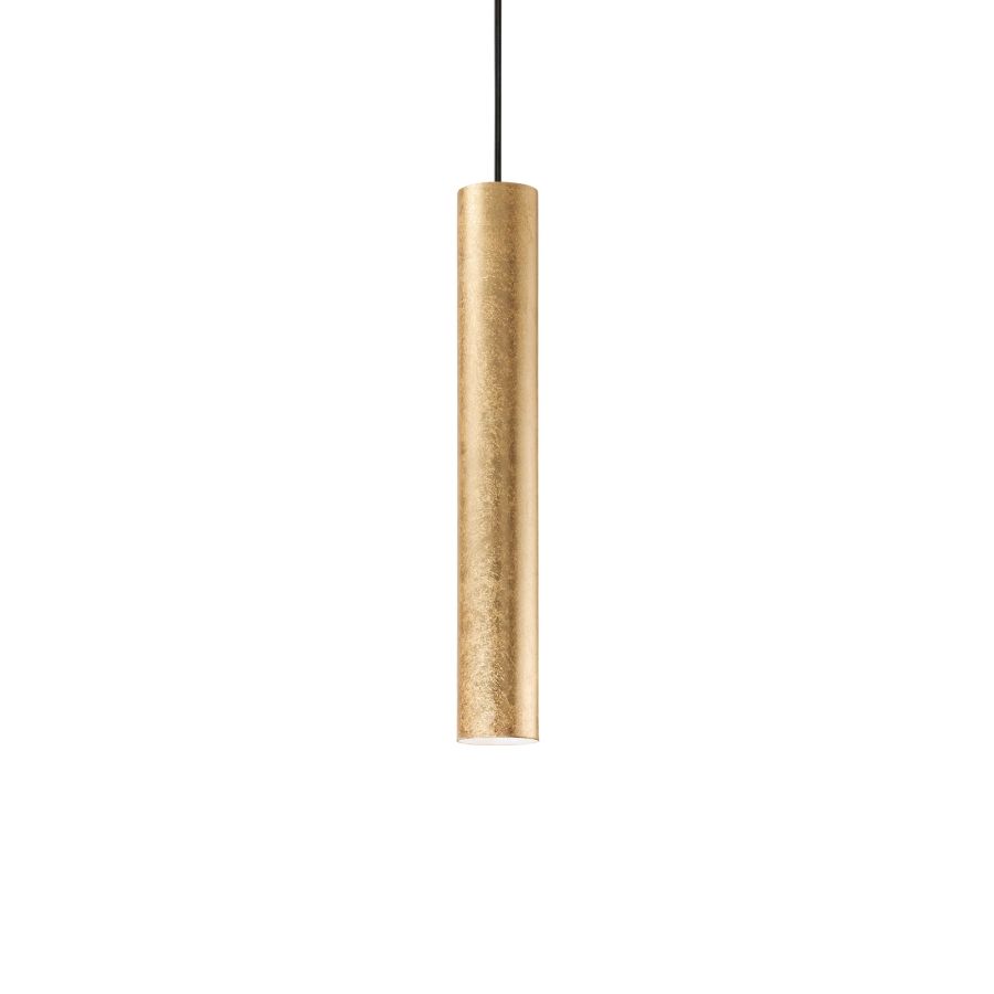 Κρεμαστό Φωτιστικό LOOK SP1 ROUND D60 H400 Χρυσό Ideal Lux 141817