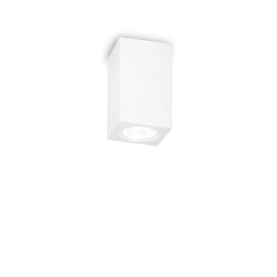 Φωτιστικό Οροφής LOOK PL1 SQUARE D70 H110 GESSO Ideal Lux 155791