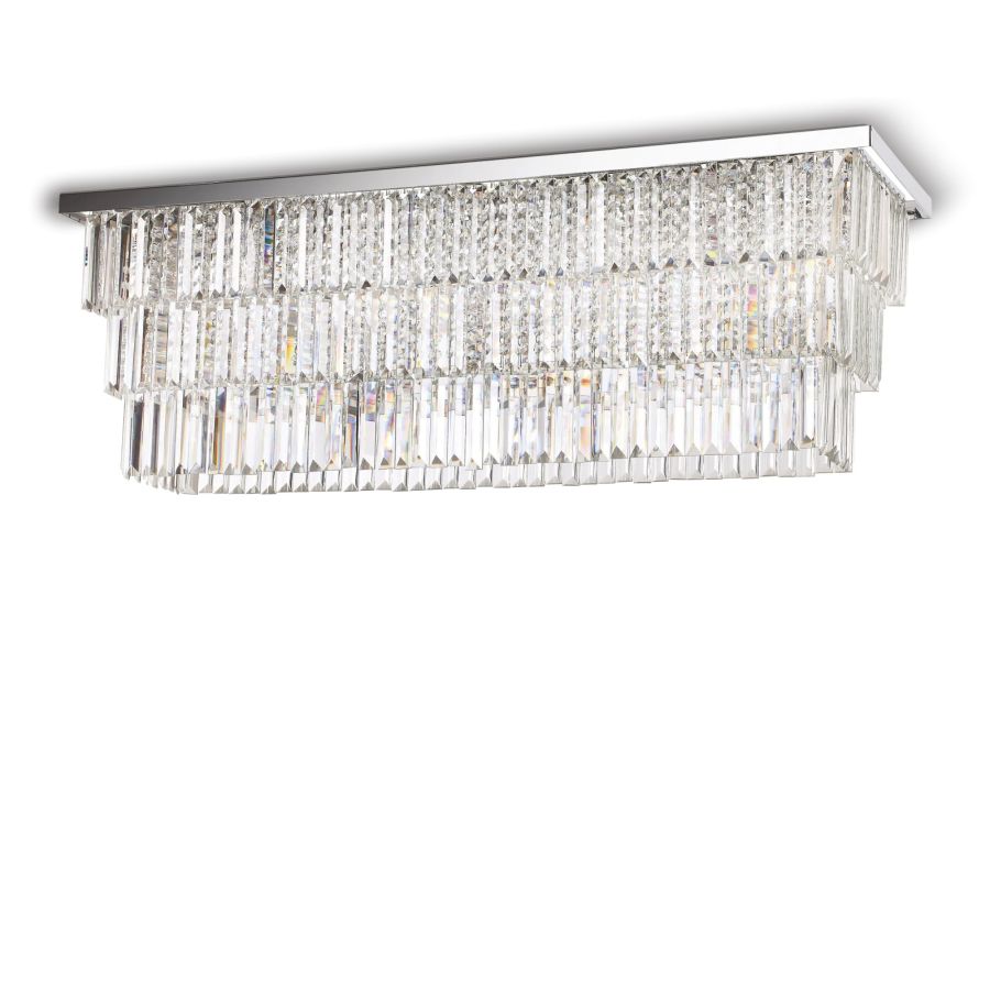 Φωτιστικό Οροφής MARTINEZ PL8 Χρώμιο Ideal Lux 166285