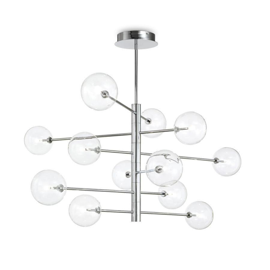 Κρεμαστό Φωτιστικό EQUINOXE SP12 Χρώμιο Ideal Lux 200118