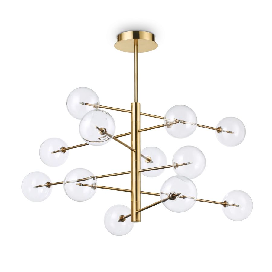 Κρεμαστό Φωτιστικό EQUINOXE SP12 Ορείχαλκος Ideal Lux 200125