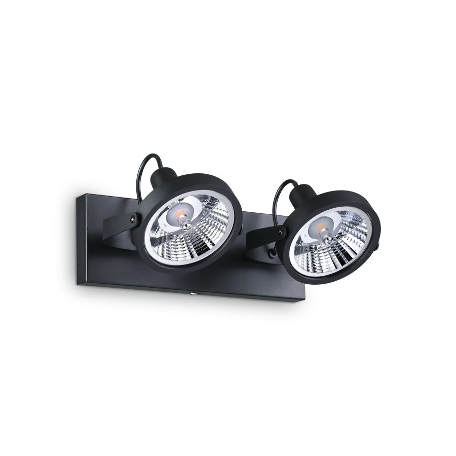 Φωτιστικό Οροφής GLIM PL2 Μαύρο Ideal Lux 200248
