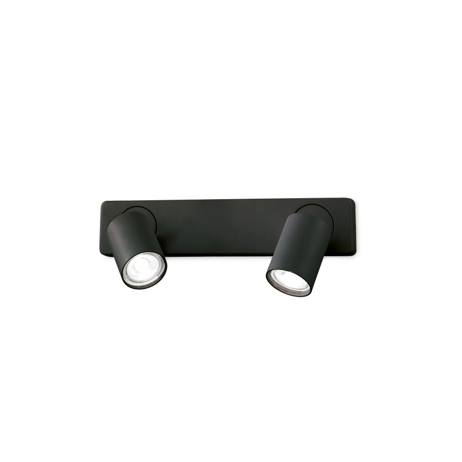 Απλίκα RUDY AP2 ROUND Μαύρο Ideal Lux 229034