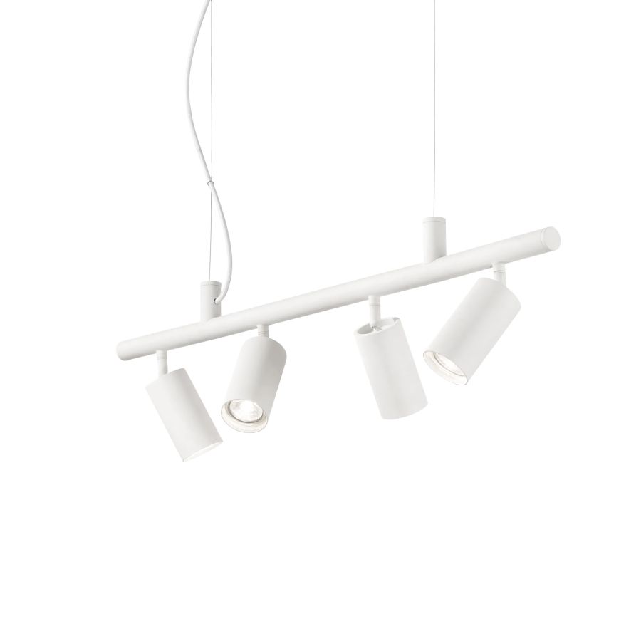 Κρεμαστό Φωτιστικό DYNAMITE SP4 ROUND Λευκό Ideal Lux 231372