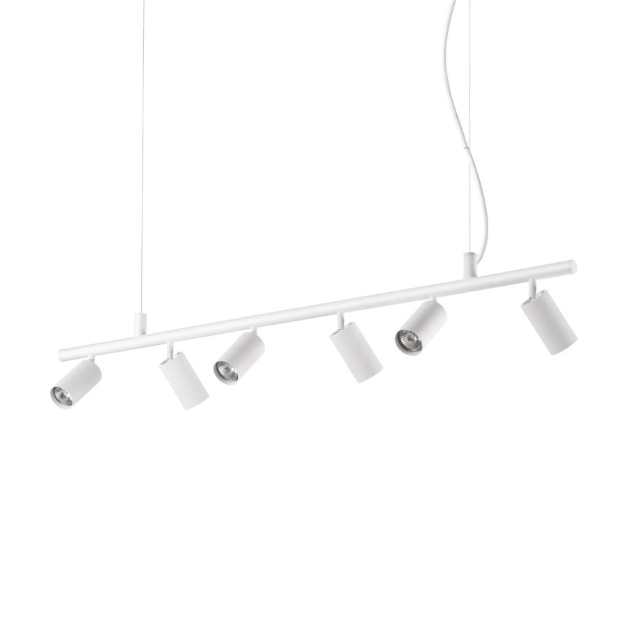 Κρεμαστό Φωτιστικό DYNAMITE SP6 ROUND Λευκό Ideal Lux 231433