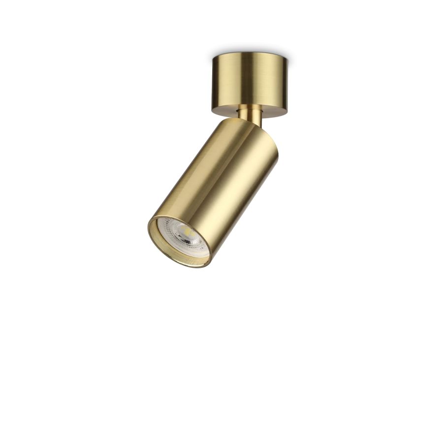 Απλίκα DYNAMITE AP1 ROUND Ορείχαλκος Ideal Lux 244662