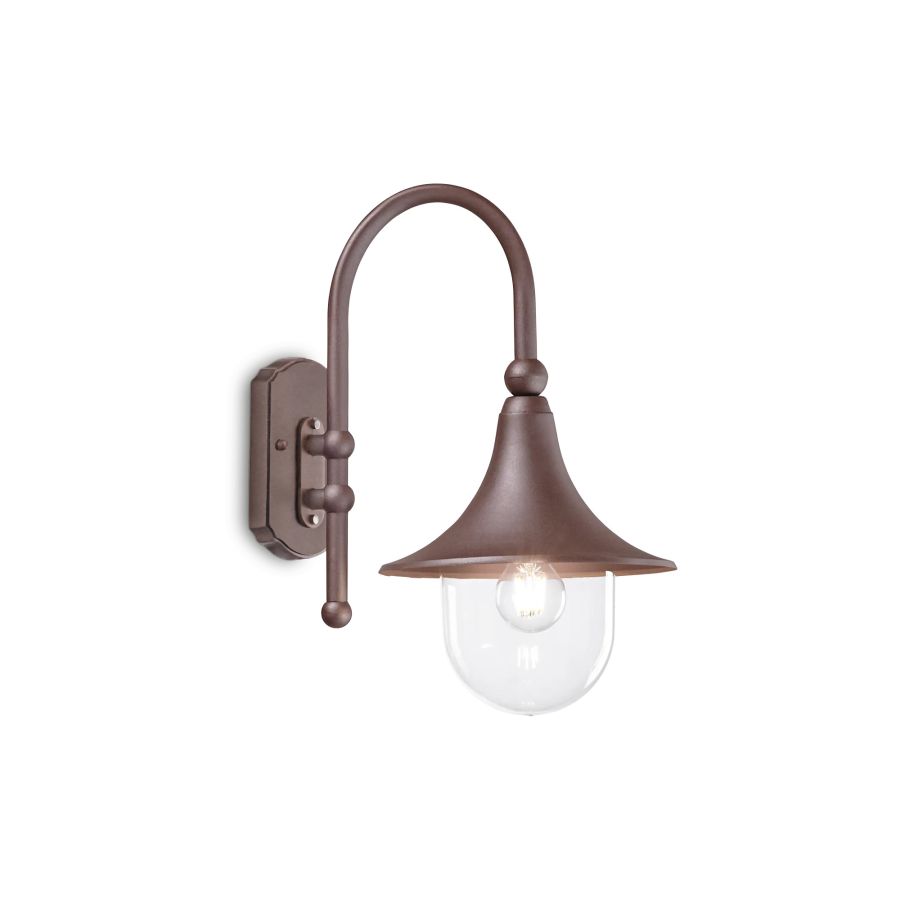 Απλίκα CIMA AP1 Καφέ Ideal Lux 246826