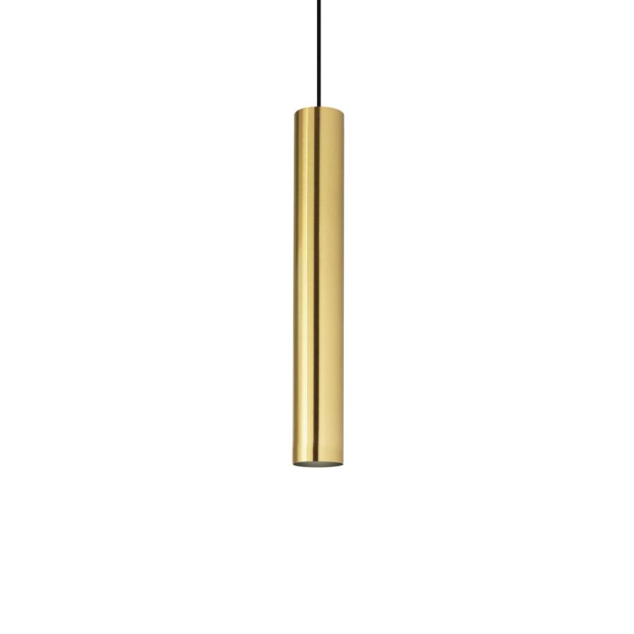 Κρεμαστό Φωτιστικό LOOK SP1 ROUND D60 H400 Ορείχαλκος Ideal Lux 259239