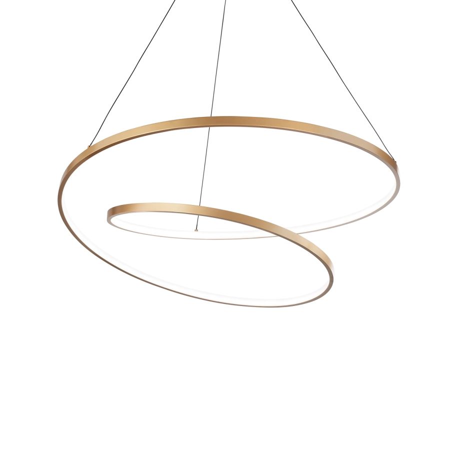 Κρεμαστό Φωτιστικό OZ SP D080 ON-OFF Ορείχαλκος 3000K Ideal Lux 269467