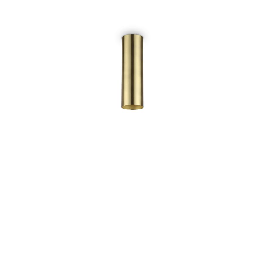 Φωτιστικό Οροφής LOOK PL1 ROUND D60 H200 Ορείχαλκος Ideal Lux 285214