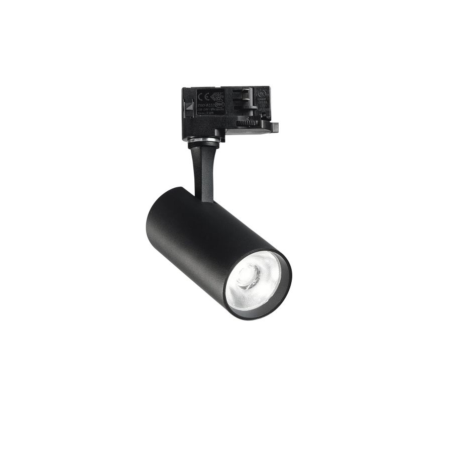Προβολέας FOX TR 3-PHASE 15W CRI90 3000K ON-OFF Μαύρο Ideal Lux 285375