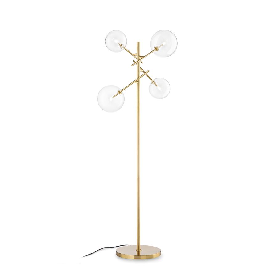 Φωτιστικό Δαπέδου EQUINOXE PT4 Ορείχαλκος Ideal Lux 290966