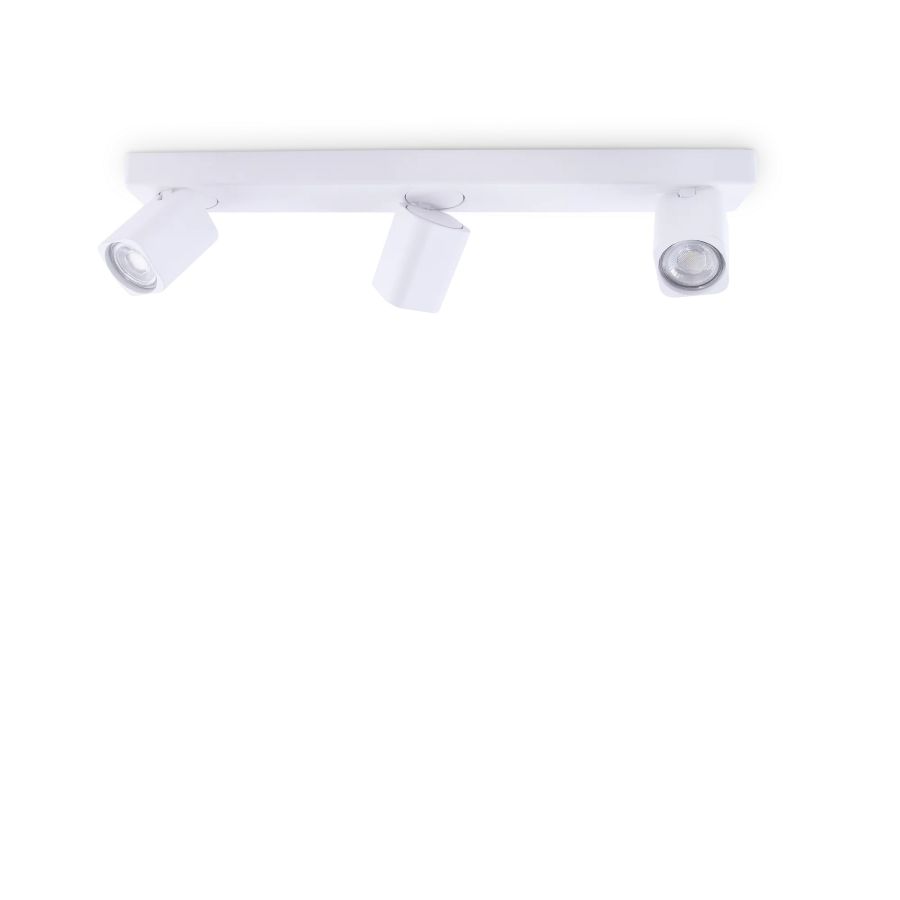 Φωτιστικό Οροφής RUDY PL3 SQUARE Λευκό Ideal Lux 294810