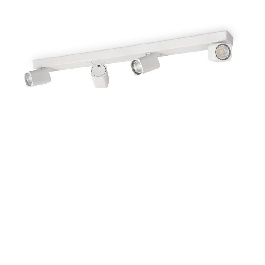 Φωτιστικό Οροφής RUDY PL4 SQUARE Λευκό Ideal Lux 294827
