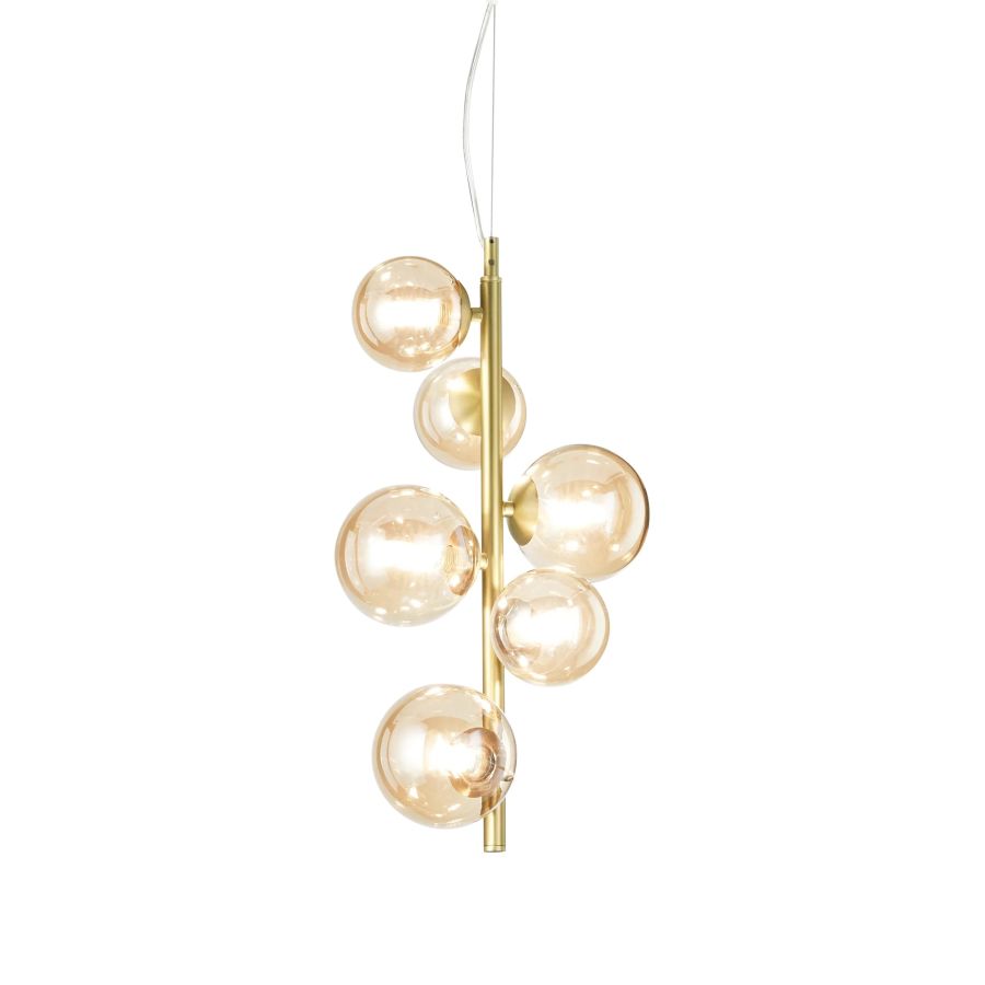 Κρεμαστό Φωτιστικό PERLAGE SP6 AMBRA Ideal Lux 317793