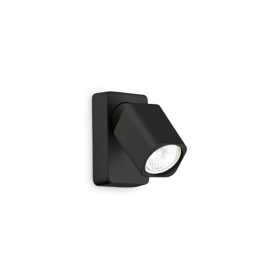 Απλίκα RUDY AP1 SQUARE Μαύρο Ideal Lux 321530