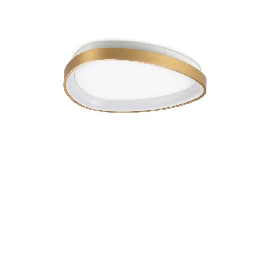 Φωτιστικό Οροφής GEMINI PL D042 ON-OFF Ορείχαλκος 3000K Ideal Lux 328034