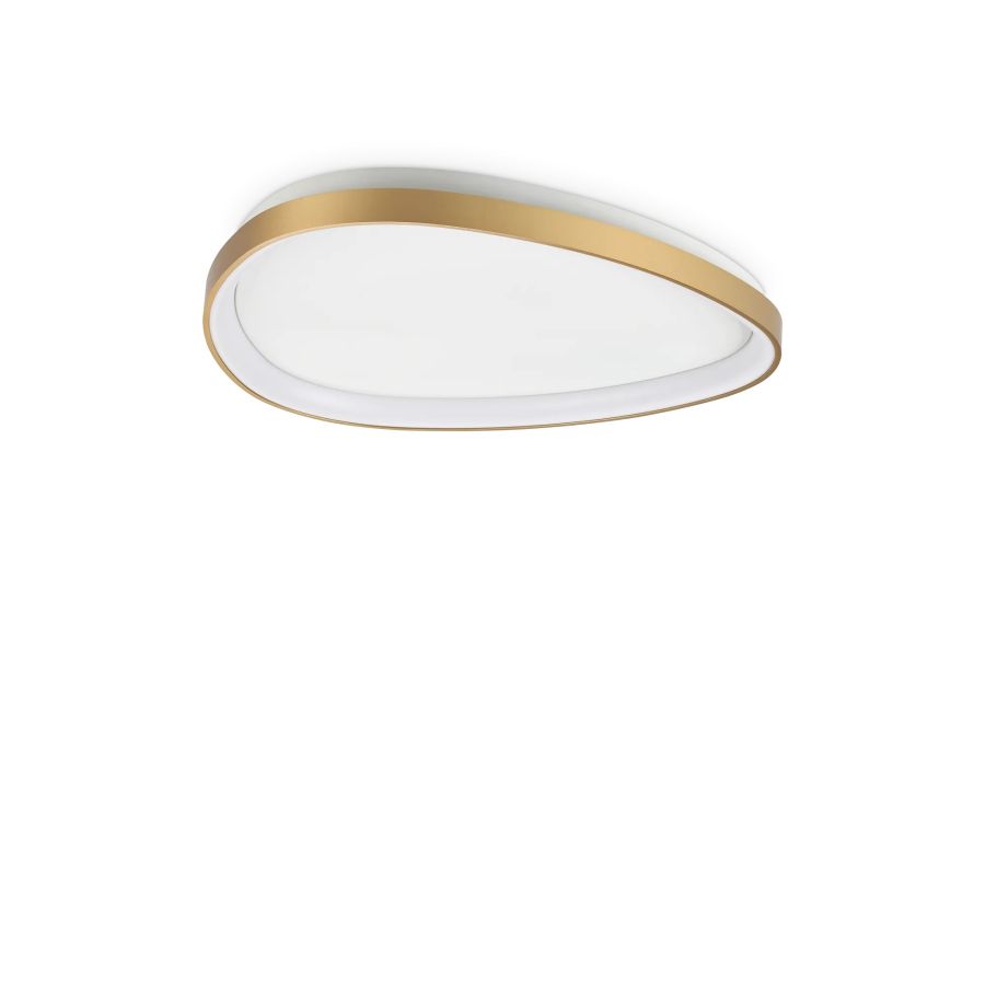Φωτιστικό Οροφής GEMINI PL D061 ON-OFF Ορείχαλκος 3000K Ideal Lux 328065