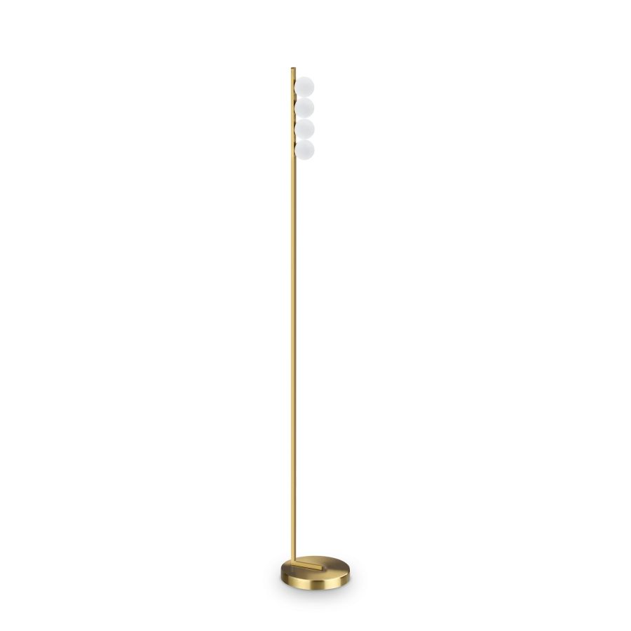 Φωτιστικό Δαπέδου BINOMIO LED PT4 Ορείχαλκος Ideal Lux 328324
