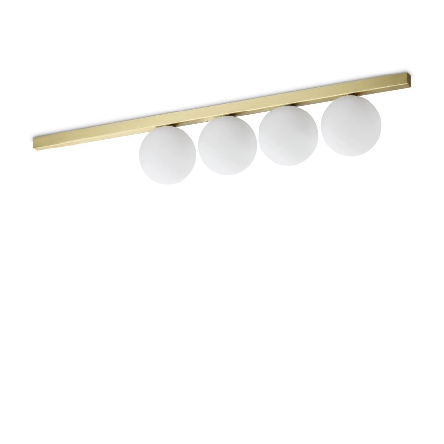 Φωτιστικό Οροφής BINOMIO PL4 Ορείχαλκος Ideal Lux 328461