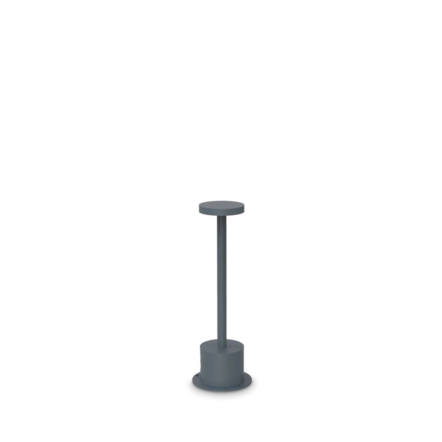 Φωτιστικό Δαπέδου TOFFEE PT D080 H025 Ανθρακί Ideal Lux 347745