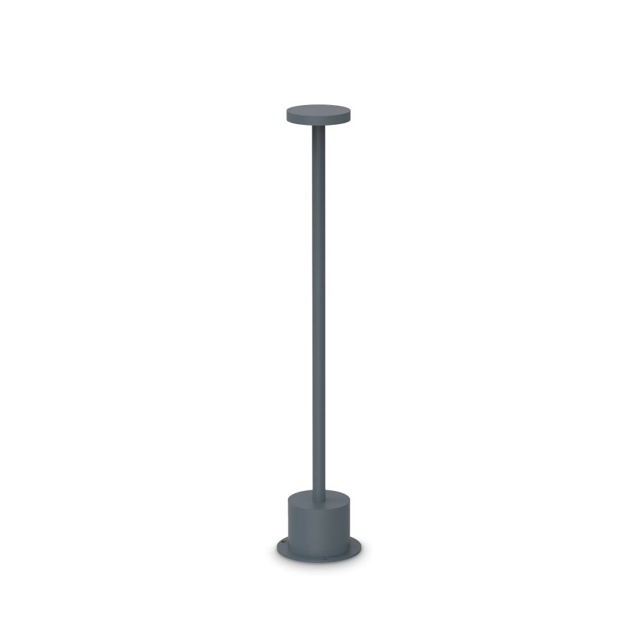 Φωτιστικό Δαπέδου TOFFEE PT D080 H050 Ανθρακί Ideal Lux 347776