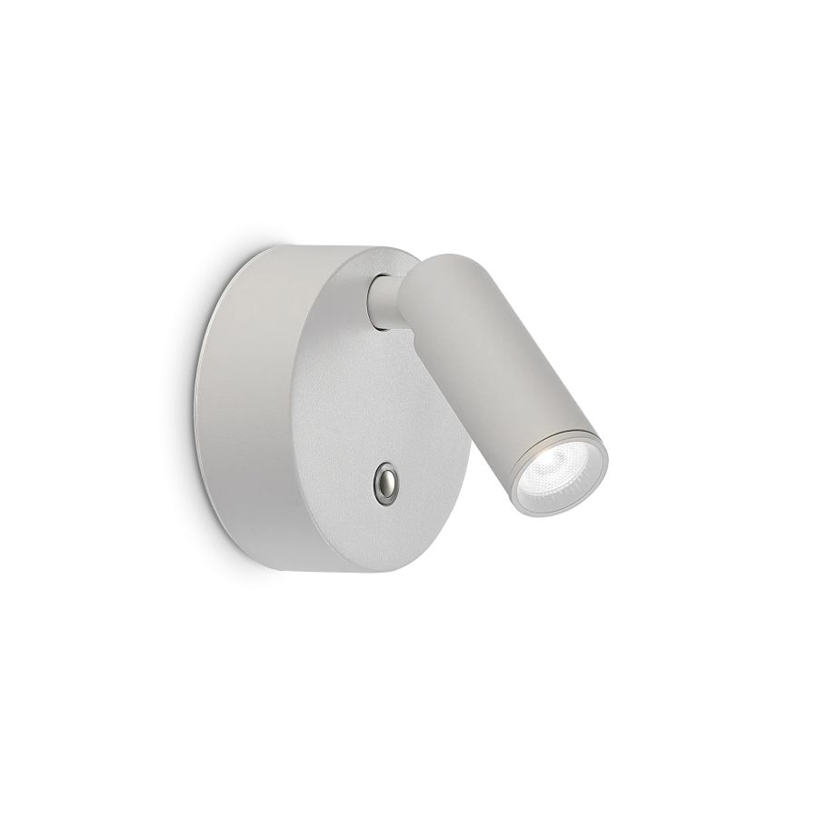 Απλίκα BEAN AP ROUND RECHARGEABLE Λευκό Ideal Lux 350233