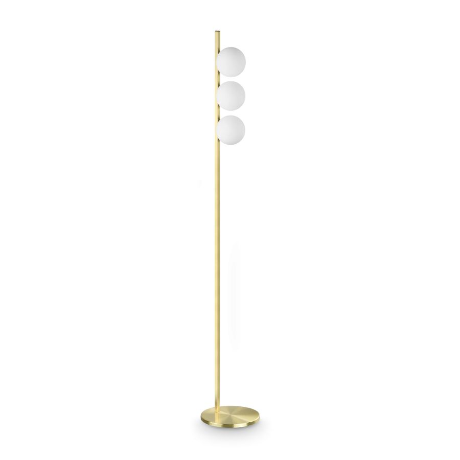 Φωτιστικό Δαπέδου BINOMIO PT3 Ορείχαλκος Ideal Lux 353265